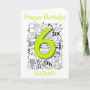 Recherche de de 6 ans anniversaire cartes Six