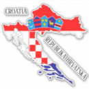 Recherche de croatie autocollants Drapeau