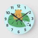 Zoek naar kikkers klokken Cartoon