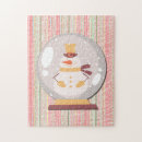 Recherche de bonhommes de neige puzzles Vacances