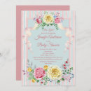 Recherche de victorian baby shower invitations Élégant