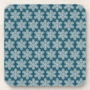 Zoek naar sneeuwvlokken onderzetters Blauw