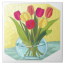 Recherche de vase de fleurs carreaux Coloré
