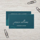 Recherche de mariage turquoise cartes visite Simple
