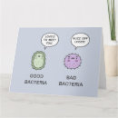 Recherche de bactéries vœux cartes Mignon