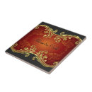 Recherche de noir rouge carreaux Floral