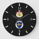 Recherche de drapeau de la suède horloges Élégant