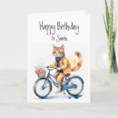 Zoek naar kat fiets kaarten Grappig