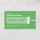Recherche de peinture verte cartes visite Professionnel
