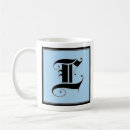 Recherche de majuscules tasses Alphabet