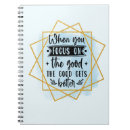 Zoek naar positiviteit notitieboeken Geestesgesteldheid