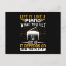 Zoek naar pianospelers briefkaarten Toetsenbord