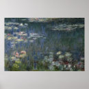 Recherche de nénuphars par claude monet posters Lis