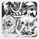 Zoek naar zwarte schedel stickers De emerald warrior