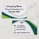 Recherche de vert et blanc cartes visite Administrative professional