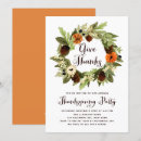 Recherche de wreath thanksgiving invitations Dîner d'action de grâces