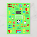 Recherche de football cartes postales Illustration