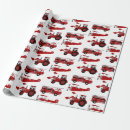 Recherche de tracteur rouge papier cadeau Garçon