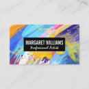 Recherche de peinture colorée cartes visite Customer