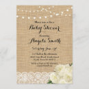 Recherche de burlap baby shower invitations Dentelle