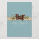 Recherche de pine cone mariage invitations Rustique