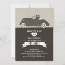 Recherche de voiture de mariage invitations Moderne