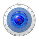 Recherche de cercles rouges jeux de fléchettes Bleu