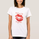 Zoek naar rode lippen tshirts Meisjesachtig