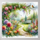 Recherche de chemin de jardin posters Paysage