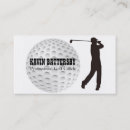 Recherche de golfeurs cartes visite Noir et blanc