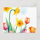 Zoek naar gele narcissen briefkaarten Waterverf