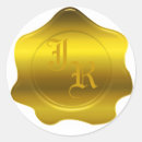 Recherche de joint de cire autocollants Monogramme