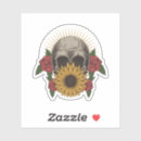 Recherche de tatouage crâne autocollants Rose