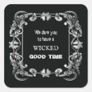 Recherche de vintage halloween autocollants Noir et blanc