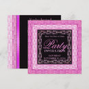 Recherche de boîte nuit cartes invitations Rose