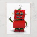 Recherche de robot mignon cartes postales Geek