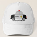 Recherche de policiers casquettes Voiture de police