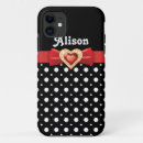 Recherche de ruban de coeur iphone coques Rouge