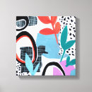 Recherche de points impressions sur toile Abstrait