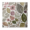 Recherche de feuille vintage carreaux Fleurs