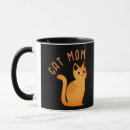 Recherche de chat tigré drôle tasses Noir