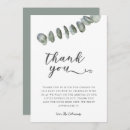Recherche de eucalyptus remerciements cartes Baby shower