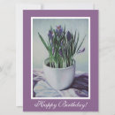 Recherche de peinture originale vœux cartes Violet