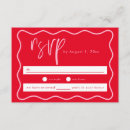 Recherche de rsvp rouge Rétro