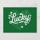 Recherche de shamrock cartes postales Leprechaun