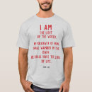 Zoek naar licht wereld tshirts Christelijk