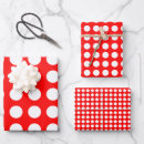 Recherche de pois rouge et blanc papier cadeau Élégant