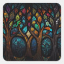 Zoek naar gekleurd glas stickers Boom