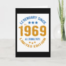 Recherche de 1969 anniversaire cartes Vintage