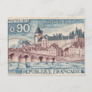 Recherche de timbre poste vintage cartes postales France